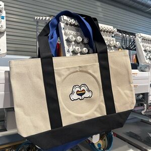 Pride Flag Disney Mickey Hand Heart Tote Bag Embroidered